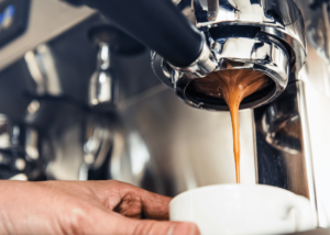 espresso machine with grinder
